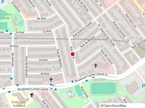 Location of Construction Andre Lachance at 223 Rue Emile, Laval