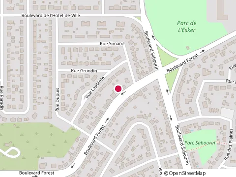 Location of Construction Habiflex at 1508 boulevard Forest, Val-d'Or