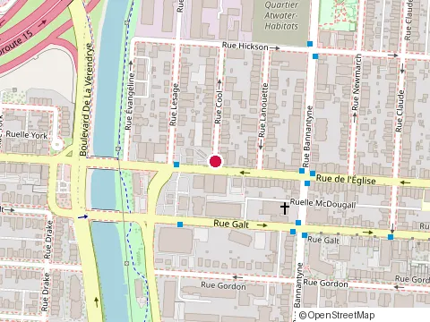 Location of Construction Priorite Inc at 3966 Rue Cool, Verdun