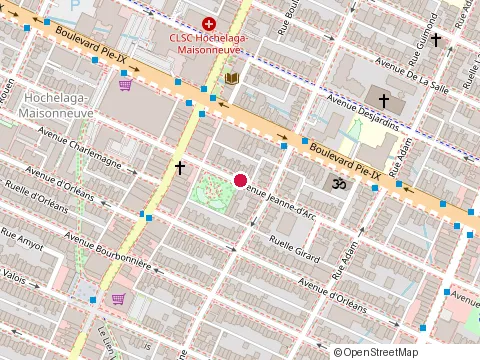 Location of Construction Rheaume Ltee at 1830 avenue Jeanne-d'Arc, Montréal