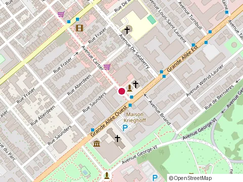 Location of Cuisine du Quartier at 1191 avenue Cartier, Québec