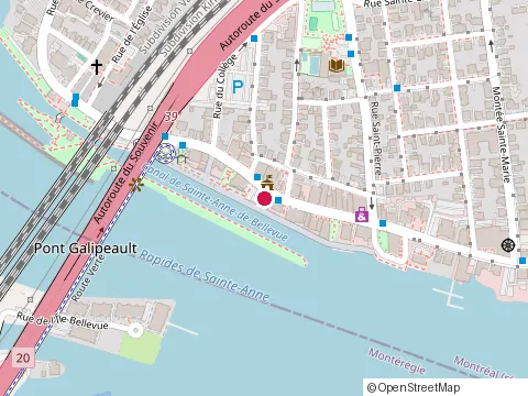 Location of Dundees Deli & Bar at 106 Rue Sainte-Anne, Sainte-Anne-de-Bellevue