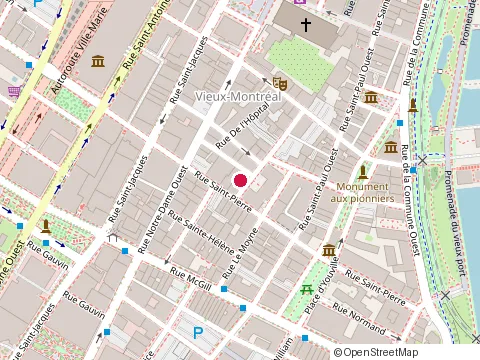Location of Dupuis Brodeur at 315 Rue du Saint-Sacrement # 300, Montréal
