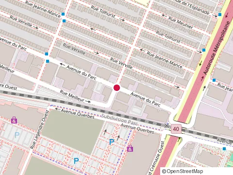 Location of E M Holdings Ltd at 540 Rue de Beauharnois O, Montréal
