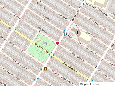 Location of Ecole de Danse & Musique at 6617 Rue Molson, Montréal