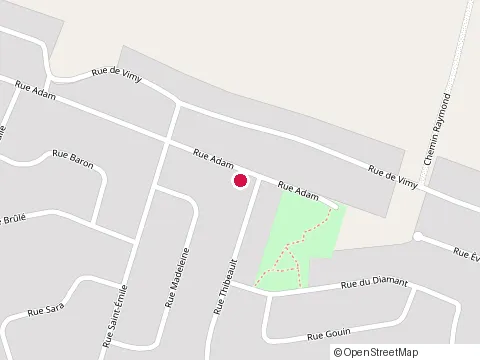 Location of Entreprises de Peinture Laval at 187 Rue Thibeault, Chicoutimi