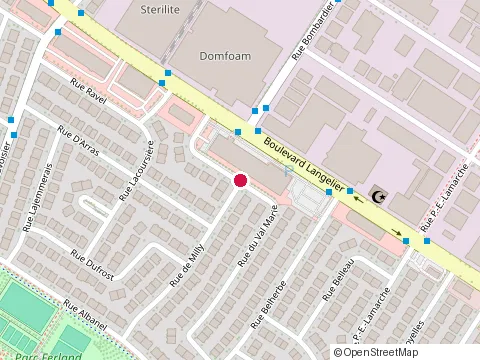 Location of Entreprises de Travaux de Ciment Aubercan Inc (les) at 6419  Rue du Val-Marie, Saint-Léonard