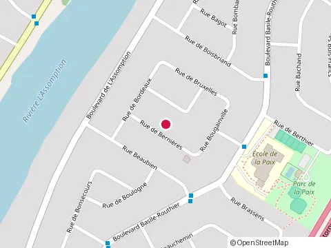 Location of Entreprises Hen-Die Inc at 817 Rue de Bordeaux, Repentigny