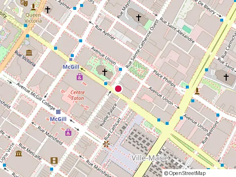 Location of Equipe Jdt Inc at 1255 Rue University # 300, Montréal