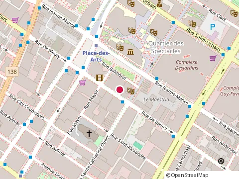 Location of Espace du Mouvement at 1435 Rue de Bleury # 302, Montréal