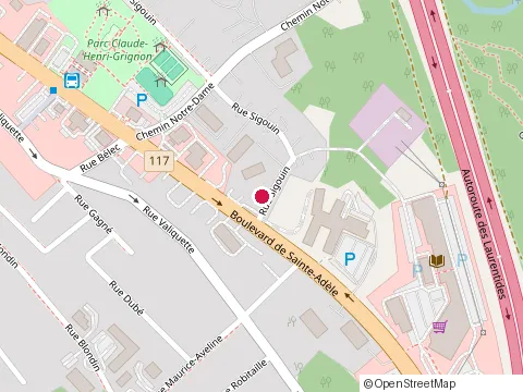 Location of Excavation A Dube & Fils Inc at 963 Rue Sigouin, Sainte-Adele