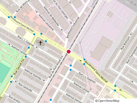 Location of Garage Franklin Daniel Dube at 9475 boulevard Saint-Michel, Montréal