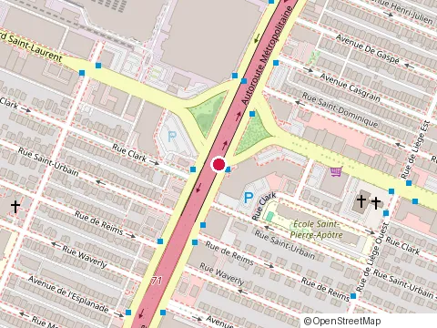 Location of Gestion Mc 2 at 501-3730 boulevard Cremazie E, Montréal