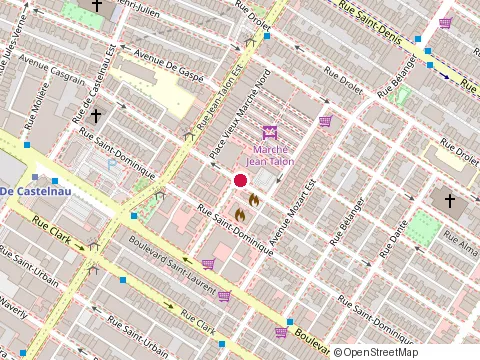 Location of Gestion P Poljak at 7010 avenue Casgrain, Montréal
