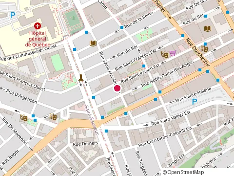 Location of Grain de Riz Traiteur Asiatique Inc (le) at 410  Rue Saint-Anselme, Québec