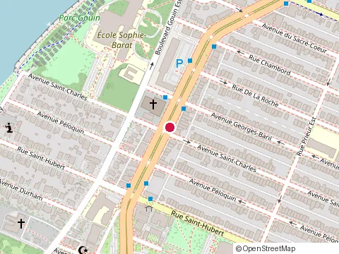 Location of Granada Pizzeria Reg'd at 1034 boulevard Henri-Bourassa E, Montréal