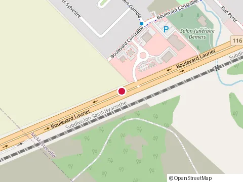 Emplacement de Groupe Conseils Micron Air Inc au 561 boulevard Laurier, McMasterville