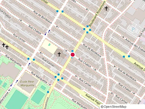 Location of Hbl Platrier Enr at 5807 Rue Chabot, Montréal
