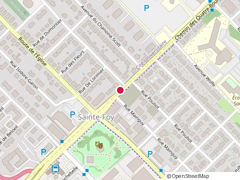 Location of Institut de Greffe de Cheveux du Quebec at 2824  chemin des Quatre-Bourgeois, Québec