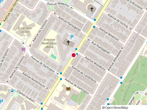 Location of Institut Marie-Guyart at 2715 chemin Cote Ste-Catherine, Montréal