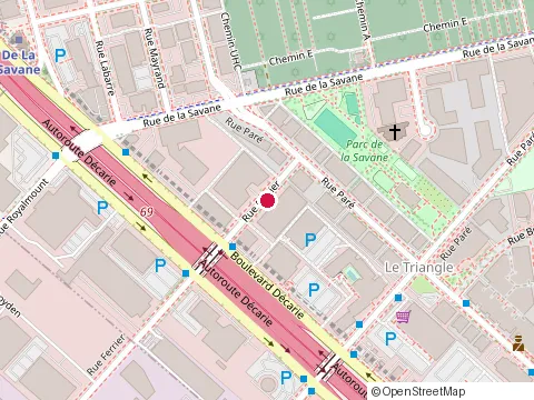 Location of Klumak Herer Mc Crann at 5250 Rue Ferrier # 515, Montréal