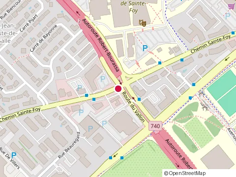 Location of la Clinique de l'Ongle at 120-2511 chemin Sainte-Foy, Québec