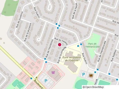 Location of la Plaine Bibliotheque at 6900 Rue Guerin, la Plaine