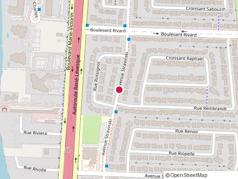 Location of Lemmens Lequin at 1321 avenue Stravinski, Brossard