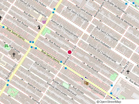 Location of Lombardi Restaurant at 411 avenue Duluth E, Montréal