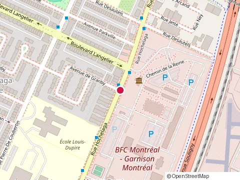 Location of Longue Pointe Curling Club at 6560 Rue Hochelaga, Montréal