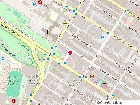 Location of Marcoux Trudeau at 300 Rue Leo Pariseau, Montréal