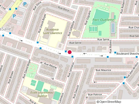 Location of Mediterano at 1479 boulevard Shevchenko, LaSalle