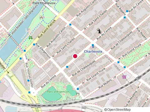 Location of Michael W Restaurant at 2601 Rue Centre, Montréal