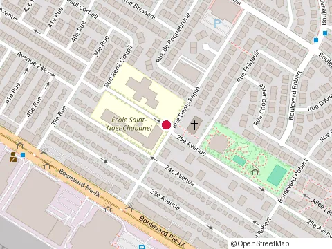 Location of Moussaillons St-Noel Chabanel at 8801 25E Av, Montréal