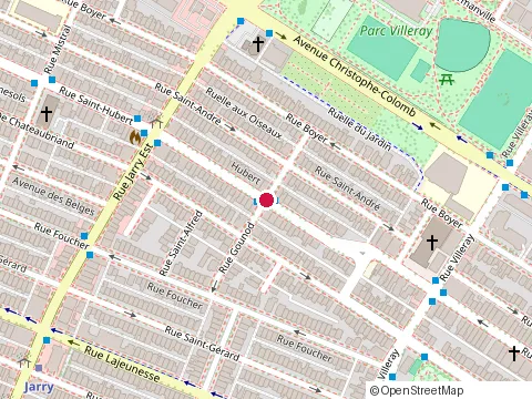 Location of Nick Roi du Sous-Marins at 7900 Rue Saint-Hubert, Montréal