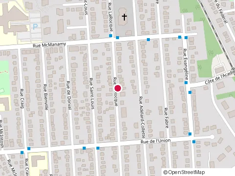 Location of Peintres Arimo at 1144 Rue Larocque, Sherbrooke