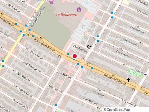 Location of Peking Restaurant at 7007 boulevard Pie-Ix, Montréal