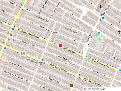 Location of Pepiniere Bellrose at 7863 Rue Lajeunesse, Montréal