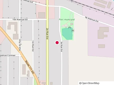 Location of Pfk at 517 2E Rue E, La Sarre