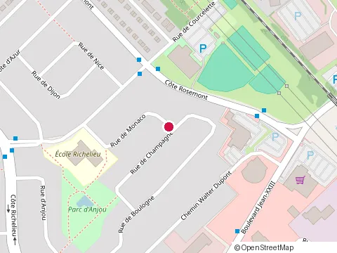 Location of Piscine Exterieure Parc Anjou at 5390 Rue de Champagne, Trois-Rivières