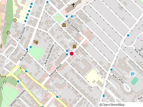 Location of Polyclinique de l'Oreille at 36 avenue Begin, Levis