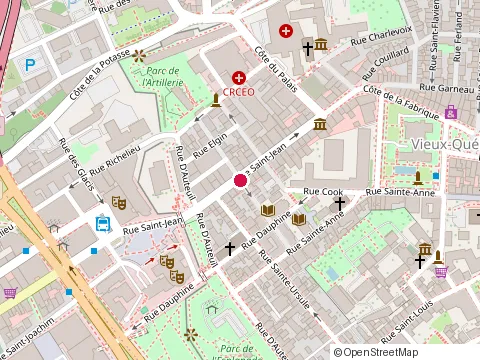 Location of Recreatheque Inc at 1044 Rue St-Jean, Québec