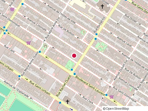 Location of Rencontres Silence Interieur at 300 Leo Pariseau, Montréal