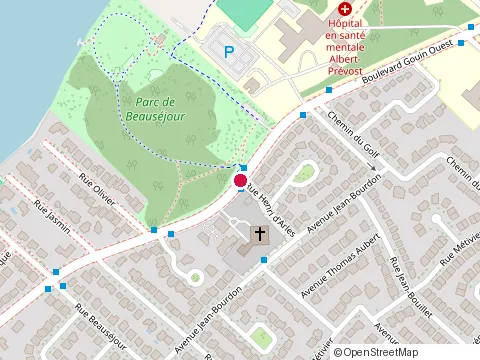 Location of Residence au Fil de l'Eau at 7015 boulevard Gouin E # 2B, Montréal