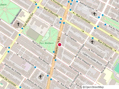 Location of Residence Ste Marguerite Inc at 2545 Rue Sheppard, Montréal