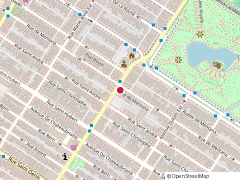 Location of Restaurant au 917 at 917 Rue Rachel E, Montréal