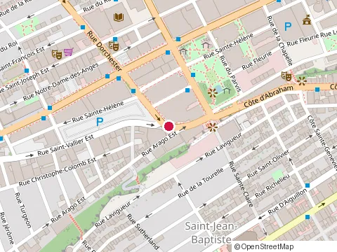 Location of Restaurant Bar Mardi-Gras at 291 Rue Saint-Vallier E, Québec