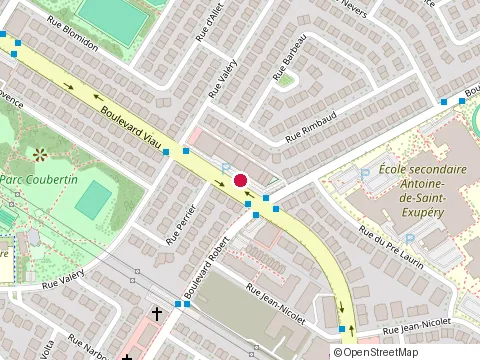 Location of Restaurant Corvette at 8705 boulevard Viau, Saint-Léonard