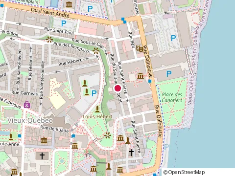 Location of Restaurant Da Vittorio at 24 Rue du Sault-au-Matelot, Québec