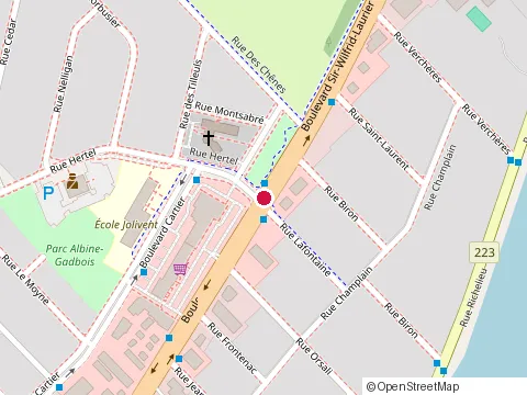 Location of Restaurant Danvito at 154 boulevard Laurier, Beloeil